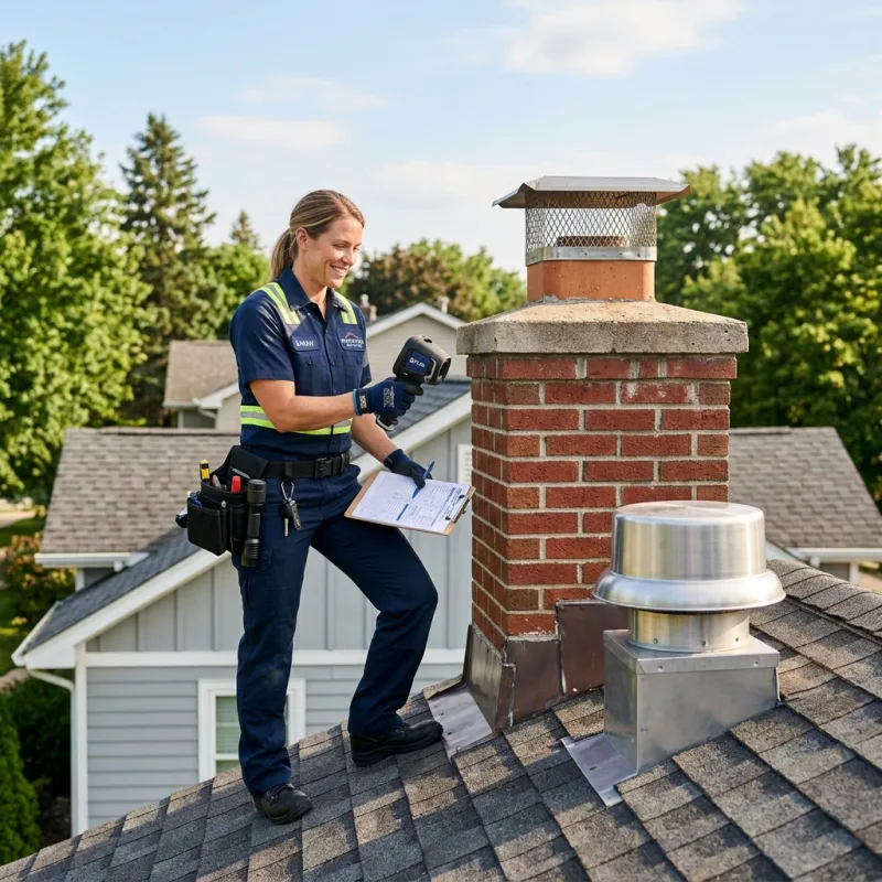Technician inspecting a Docklands roof cavity and ductwork for a dead bird